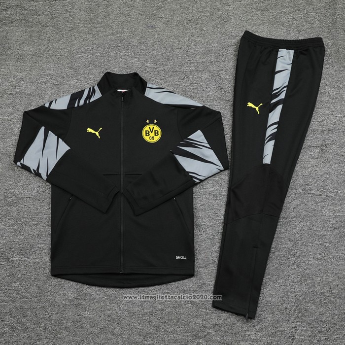 Tuta da Track Giacca Borussia Dortmund 2020 2021 Nero
